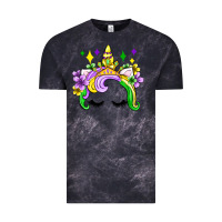 Cloud Black unicorn mardi gras olivia Vintage Tee - OliviaCreatesArt