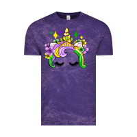 Cloud Purple unicorn mardi gras olivia Vintage Tee - OliviaCreatesArt