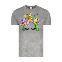 Unicorn Mardi Gras Olivia Vintage Tee | Teevron