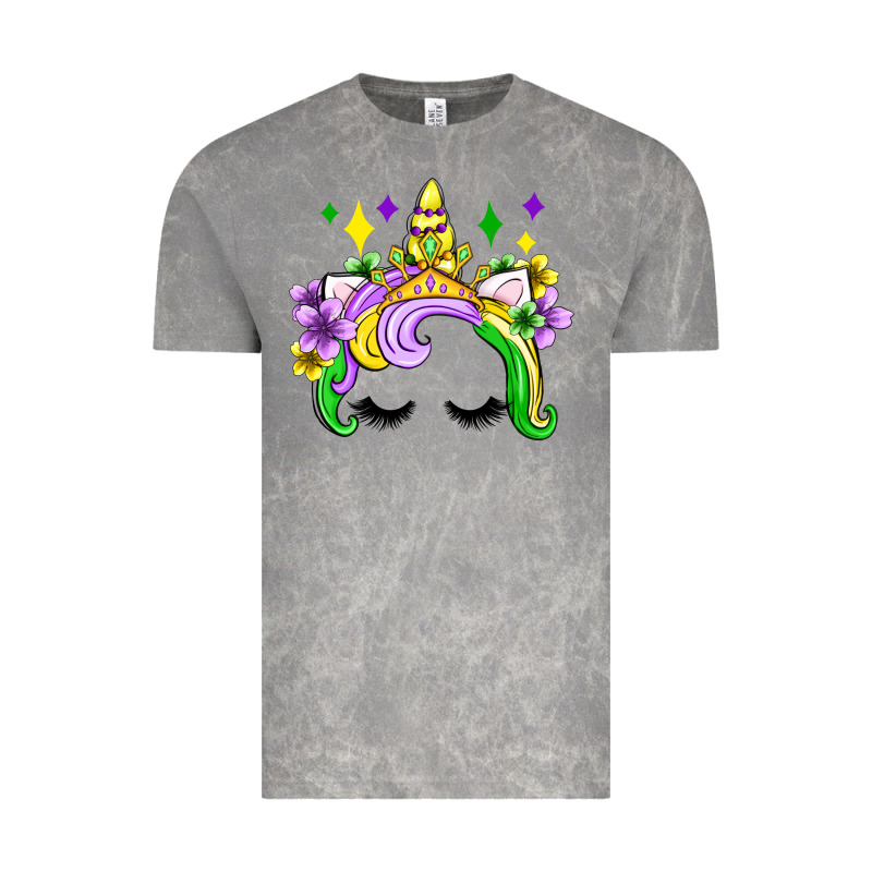 Unicorn Mardi Gras Olivia Vintage Tee by OliviaCreatesArt | Teevron