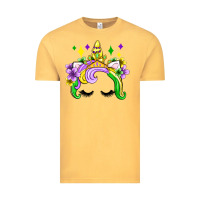 Vintage Mustard unicorn mardi gras olivia Vintage Tee - OliviaCreatesArt
