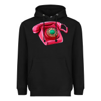 Black pink telephone Heavyweight Hoodie - AdoDesignShop