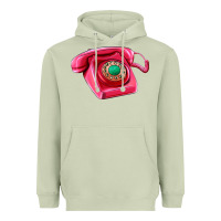 Matcha pink telephone Heavyweight Hoodie - AdoDesignShop