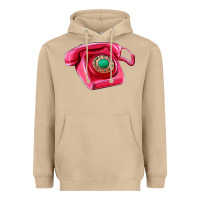 Mushroom pink telephone Heavyweight Hoodie - AdoDesignShop