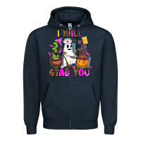 Navy i will stab you nurse Zipper Hoodie - AdoDesignShop