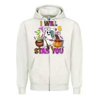 Oatmeal Heather i will stab you nurse Zipper Hoodie - AdoDesignShop