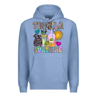Colony Blue Tequila Sunshine Premium Hoodie - CowhideDigitalArt