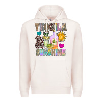 Pale Pink Tequila Sunshine Premium Hoodie - CowhideDigitalArt