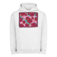 Pigment Lunar Rock pink rose leopard background Urban Hoodie - JahusDesignShop