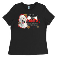 I Believe In Santa Paws Ladies Tee | Teevron