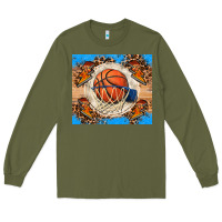 Army Green basketball Long Sleeve Tee - FaDigitalArtStudio