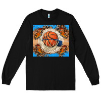 Black basketball Long Sleeve Tee - FaDigitalArtStudio