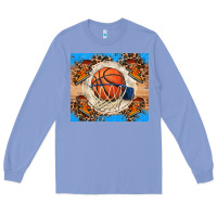 Colony Blue basketball Long Sleeve Tee - FaDigitalArtStudio