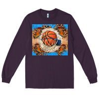 Plum basketball Long Sleeve Tee - FaDigitalArtStudio