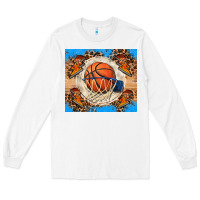 White basketball Long Sleeve Tee - FaDigitalArtStudio
