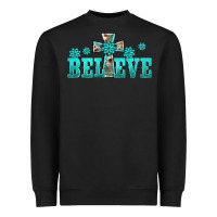 Black western turquoise's gemstones cross believe Heavyweight Sweatshirt - BarkalooDesign