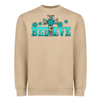 Mushroom western turquoise's gemstones cross believe Heavyweight Sweatshirt - BarkalooDesign