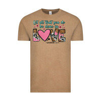 Vintage Coffee let all that you do be done in love Vintage Tee - OliviaCreatesArt