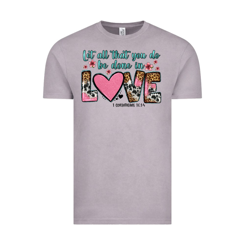 Let All That You Do Be Done In Love Vintage Tee by OliviaCreatesArt | Teevron