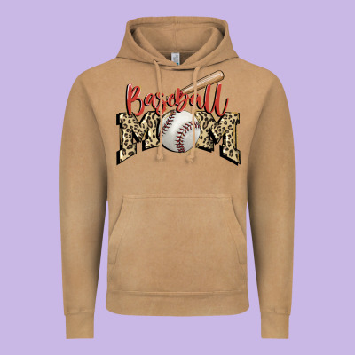 Baseball Mom Vintage Hoodie Designed By Fadigitalartstudio