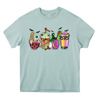 Arona Halloween coffee cups Heavy Core Tee - NancyCooperArtShop