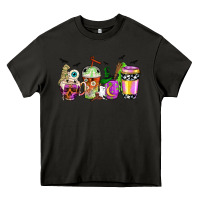 Asphalt Halloween coffee cups Heavy Core Tee - NancyCooperArtShop