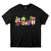 Black Halloween coffee cups Heavy Core Tee - NancyCooperArtShop