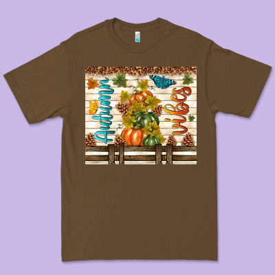 Autumn Vibes Premium Tee Designed By Tumblerdesignbyshophia