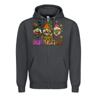 Smoke happy hallothanksmas gnomes Zipper Hoodie - AdoDesignShop