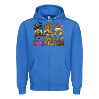 True Royal happy hallothanksmas gnomes Zipper Hoodie - AdoDesignShop