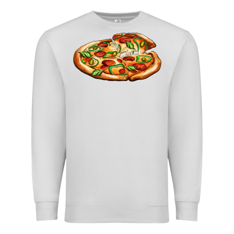 Big Pizza Premium Sweatshirt by AdoDesignShop | Teevron