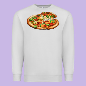 Big Pizza Premium Sweatshirt Designed By Adodesignshop