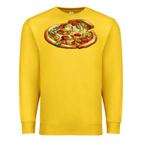Lemon big pizza Premium Sweatshirt - AdoDesignShop
