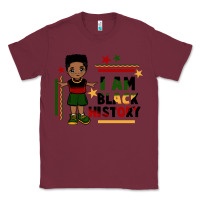 Burgundy i am black history black boy  juneteenth Classic Tee - CowGirlArtShop