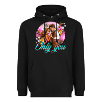 Black only you and couple with keys Heavyweight Hoodie - AdoDesignShop