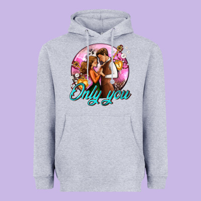 Only You And Couple With Keys Heavyweight Hoodie Designed By Adodesignshop