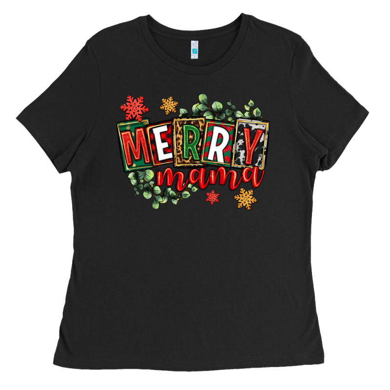 Merry Mama Ladies Tee by CowGirlArtShop | Teevron