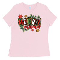 Bubblegum Pink merry mama Ladies Tee - CowGirlArtShop