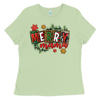 Matcha merry mama Ladies Tee - CowGirlArtShop