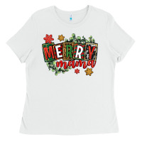 White merry mama Ladies Tee - CowGirlArtShop