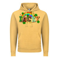 Vintage Mustard lucky gnome St. Patricks Day Vintage Hoodie - FaDigitalArtStudio