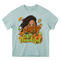 Arona Thankful Fall with black girl Heavy Core Tee - NancyCooperArtShop