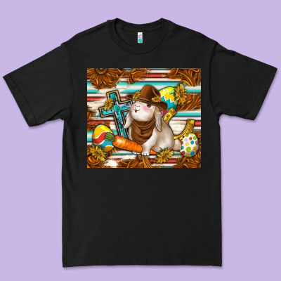 Western Bunny Premium Tee Designed By Tumblerdesignbyshophia
