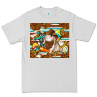 Dove Grey western bunny Premium Tee - TumblerDesignByShophia