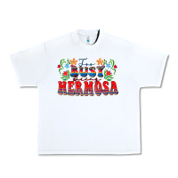 White Too busy being hermosa Urban Heavy Tee - FaDigitalArtStudio