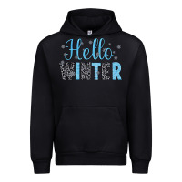 Black hello winter Urban Hoodie - JahusDesignShop