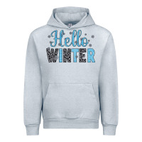Heather Grey hello winter Urban Hoodie - JahusDesignShop