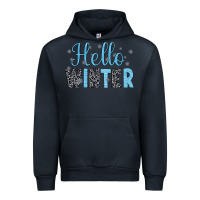 Navy hello winter Urban Hoodie - JahusDesignShop