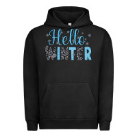 Pigment Black hello winter Urban Hoodie - JahusDesignShop
