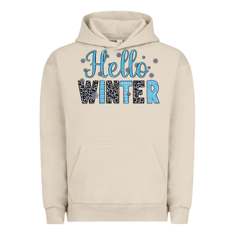 Hello Winter Urban Hoodie by JahusDesignShop | Teevron